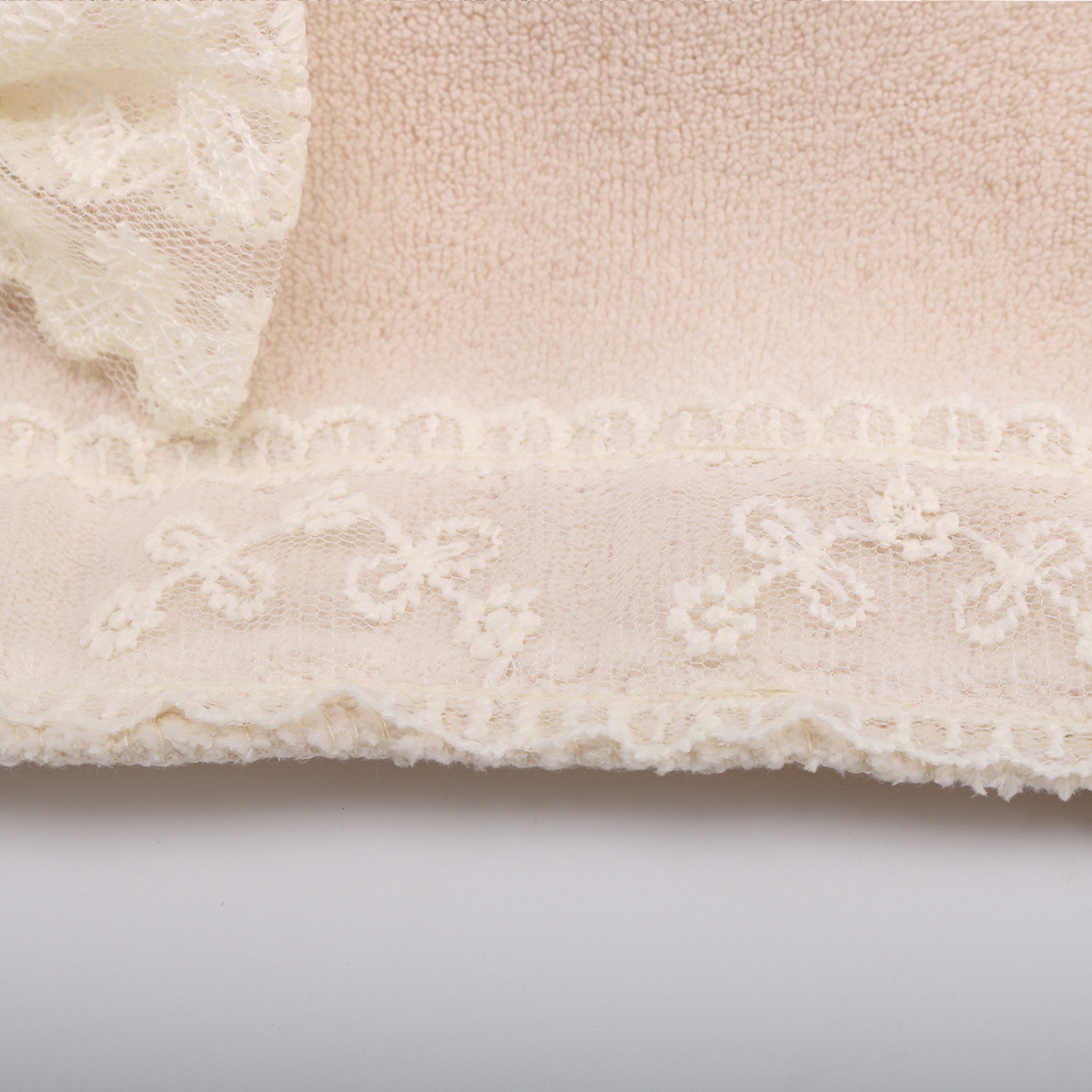 Ins Wind Bow Towel Coral Velvet Absorbent Quick Dry Hair Household Face Towel Student Dormitory Wipe Scarf Square details Picture