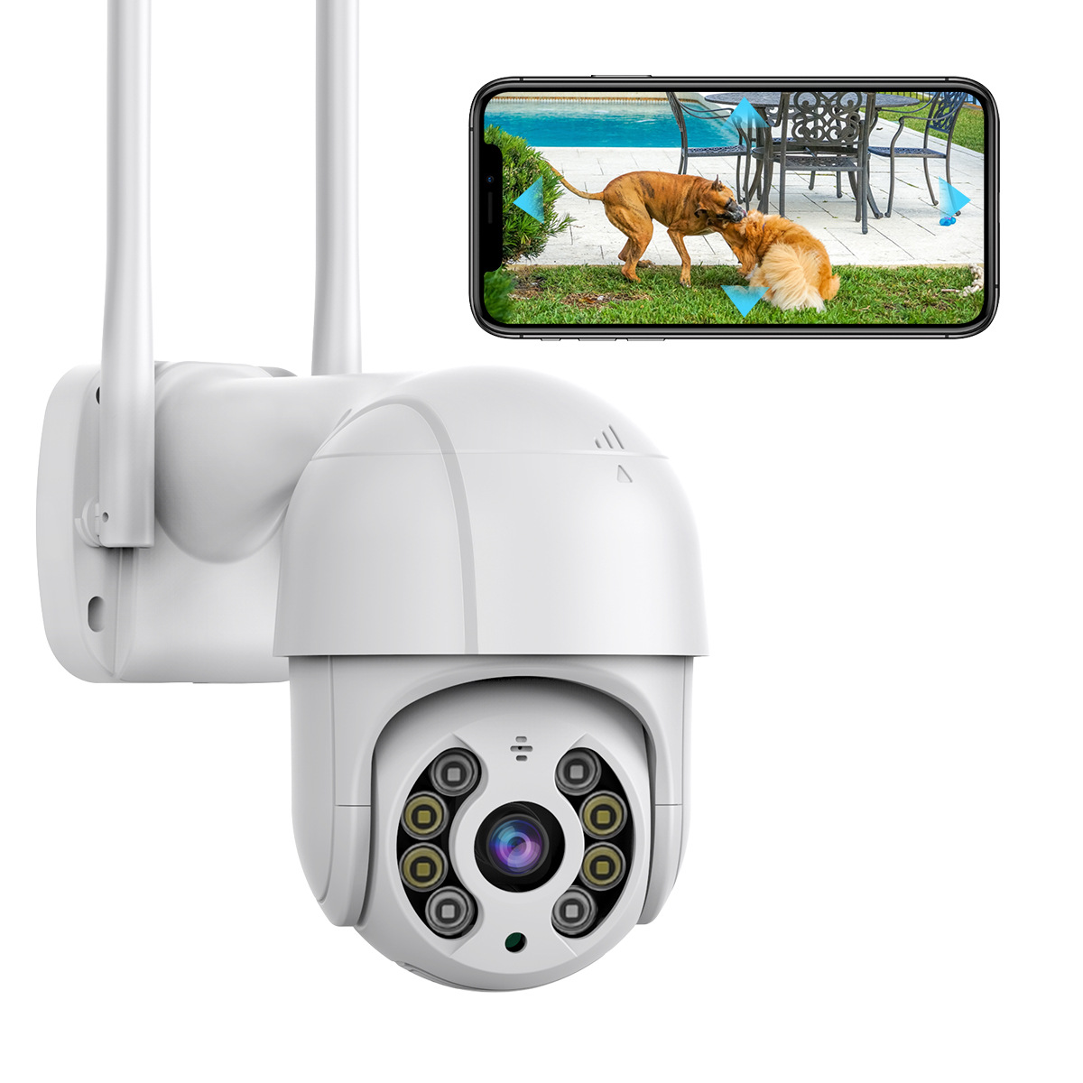 كاميرا CCSE اللاسلكية، WIFi المحمولة، وكاميرات الهواء الطلق 1080P عالية الدقة للربط الشبكي details Picture