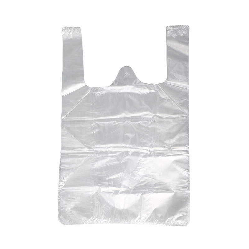 Transparent White Shopping Bag Food And Vegetable Packing Bag Disposable Portable Small White Bag Supermarket White Plastic Bag Specification drawing