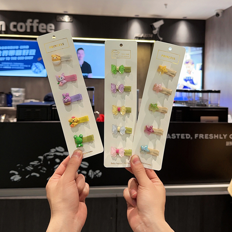 Children's Cartoon Hair Clip Spring And Summer Candy Color Hair Card Baby Hair Less South Korea 2023 New Bangs Clip Hair Accessories details Picture