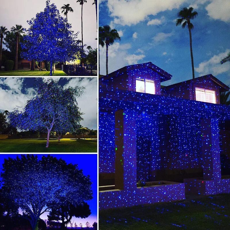 IP65 waterproof ultra-bright blue lawn light, firefly garden laser light, outdoor landscape ocean theme light Specification image