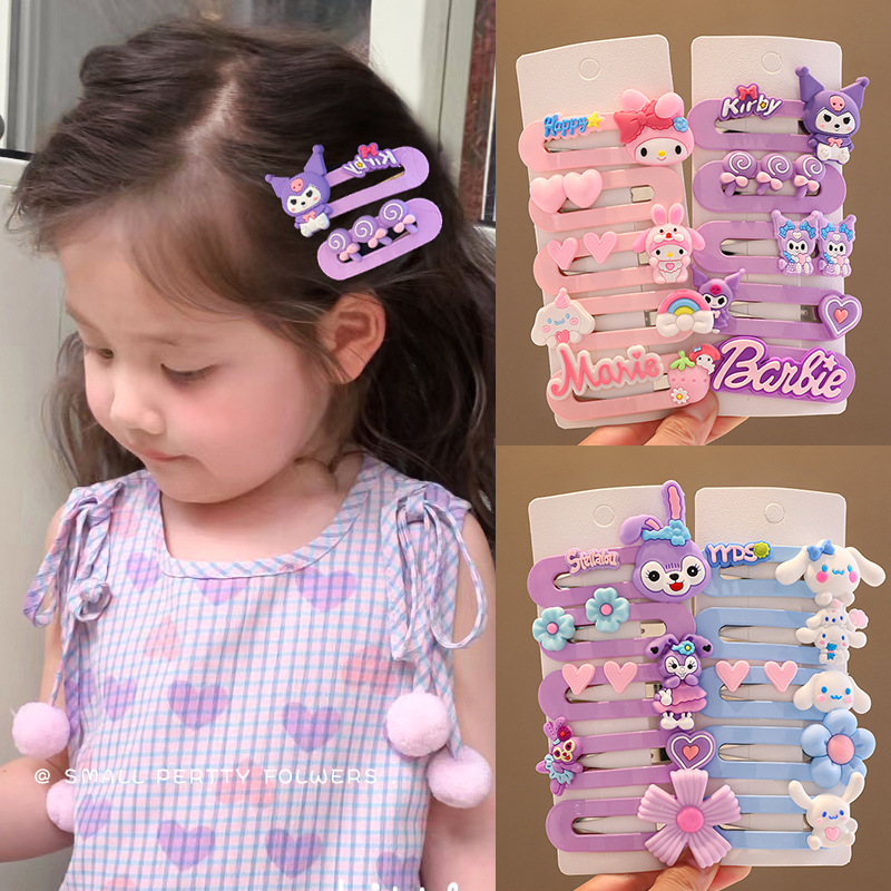 儿童卡通发夹小女孩碎发夹女童网红不伤发头饰可爱宝宝发卡发饰详情图3