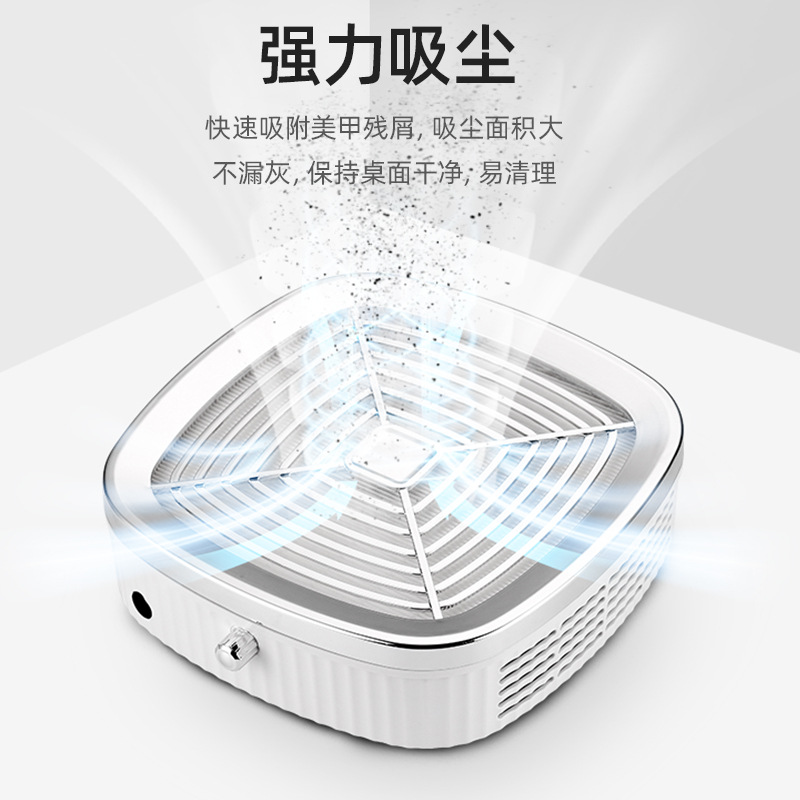 Nail art vacuum cleaner, battery-powered wireless nail art vacuum cleaner, portable high-power silent turbine brushless nail art dust collector details Picture