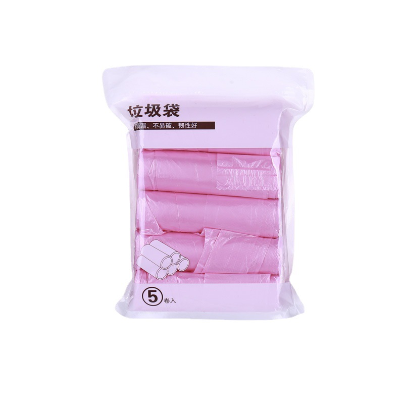 100 pieces of 3076 large color garbage bags, with a broken and thickened household kitchen hand-held vest garbage bag Item Picture