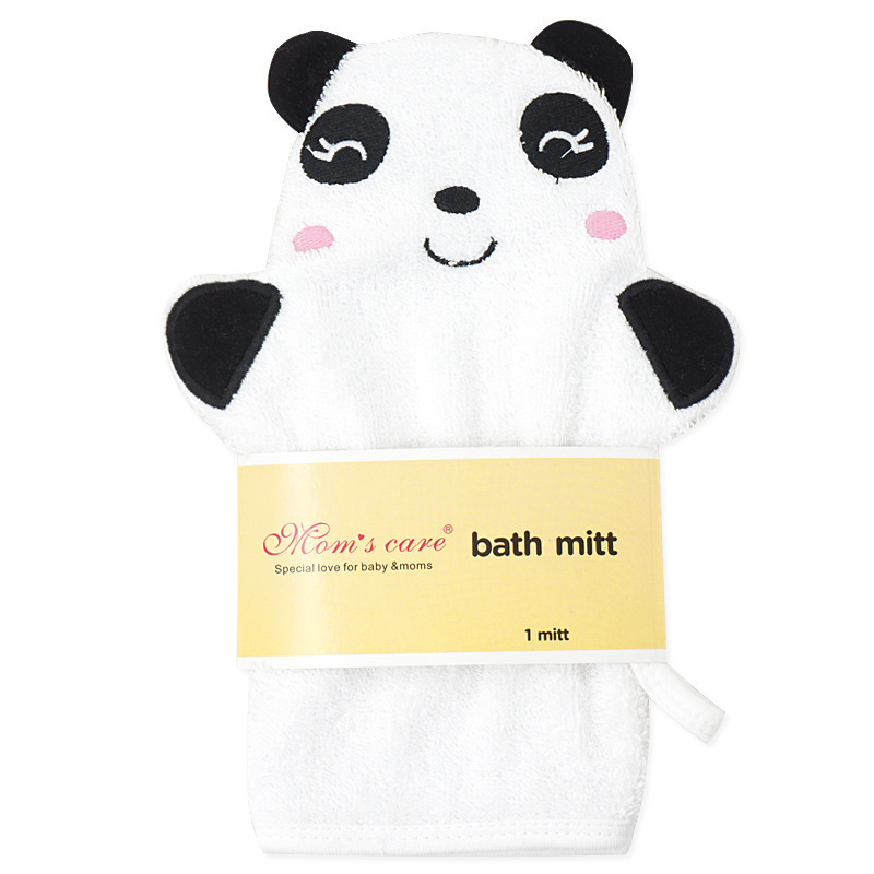 Wholesale large-sized baby cute cartoon bath gloves, children's bath wipes and bath towels, animal-shaped scrub towels Item Picture