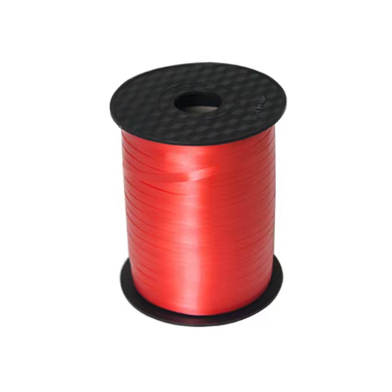 气球丝带彩带白底实物图