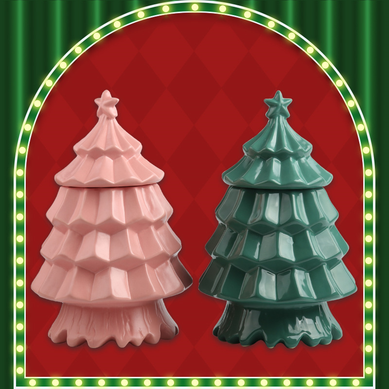 Cross-border explosive Christmas tree tabletop stove Christmas home decoration heating alcohol fireplace factory wholesale Specification drawing