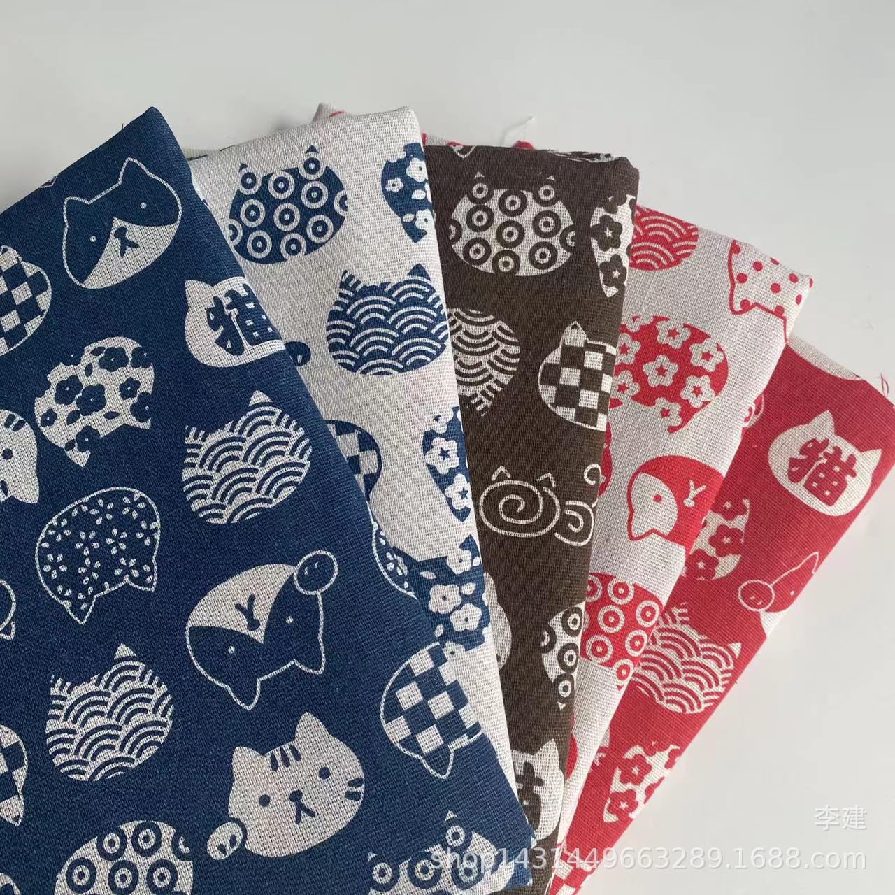 Manufacturers supply linen printed Nordic style tablecloth cushion apron storage bag can do PE film Specification drawing