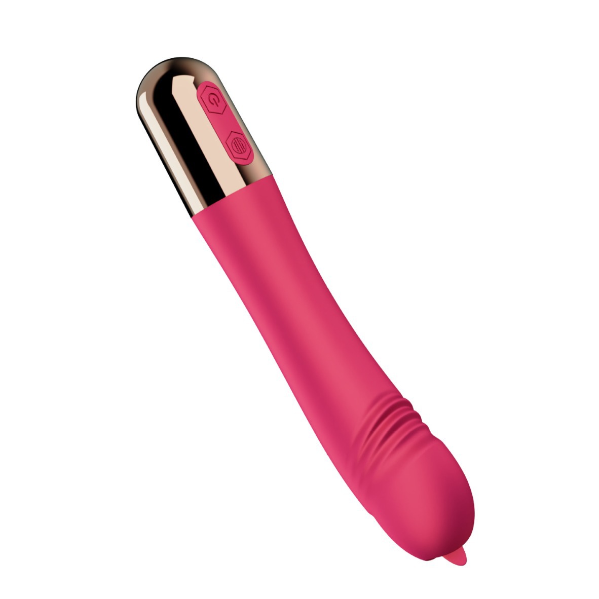 Heating, charging, vibrating tongue licking stick, masturbation for women, massage for adults, vibrating sex toys Specification drawing