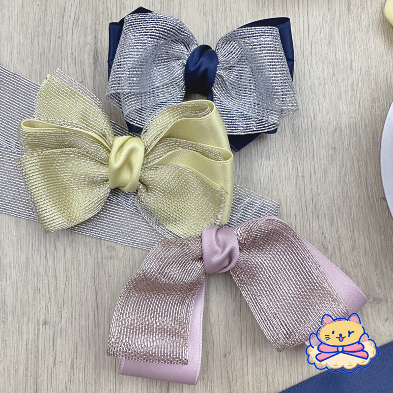 Gold And Silver Mesh With Handmade Diy Hair Accessories Bow Material Clothing Straw Hat Accessories Gift Box Flowers Bouquet Packaging Specification drawing