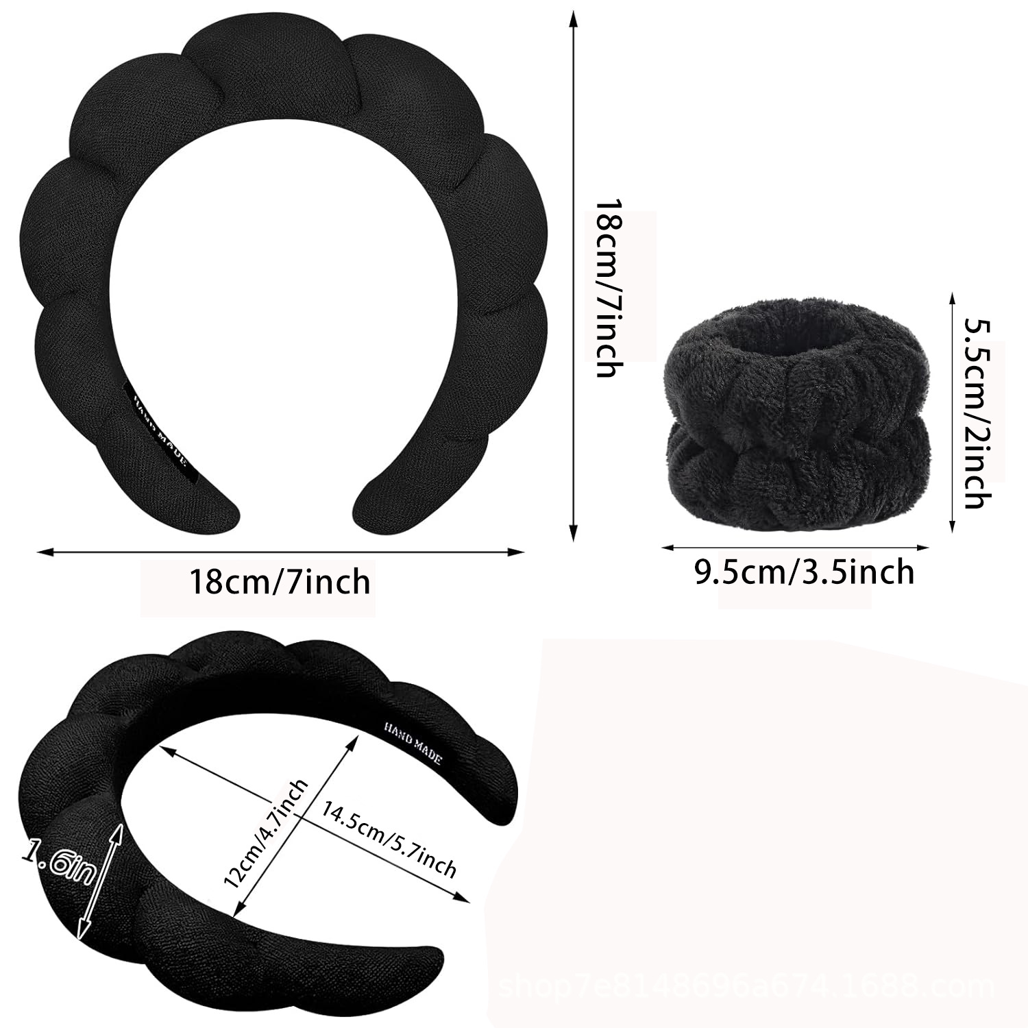 Wholesale of two-piece sets of facial cleansers, cloud sponges, hair bands and wrist headbands for high-head women in Europe and America, which are popular cross-border products Application Scenario
