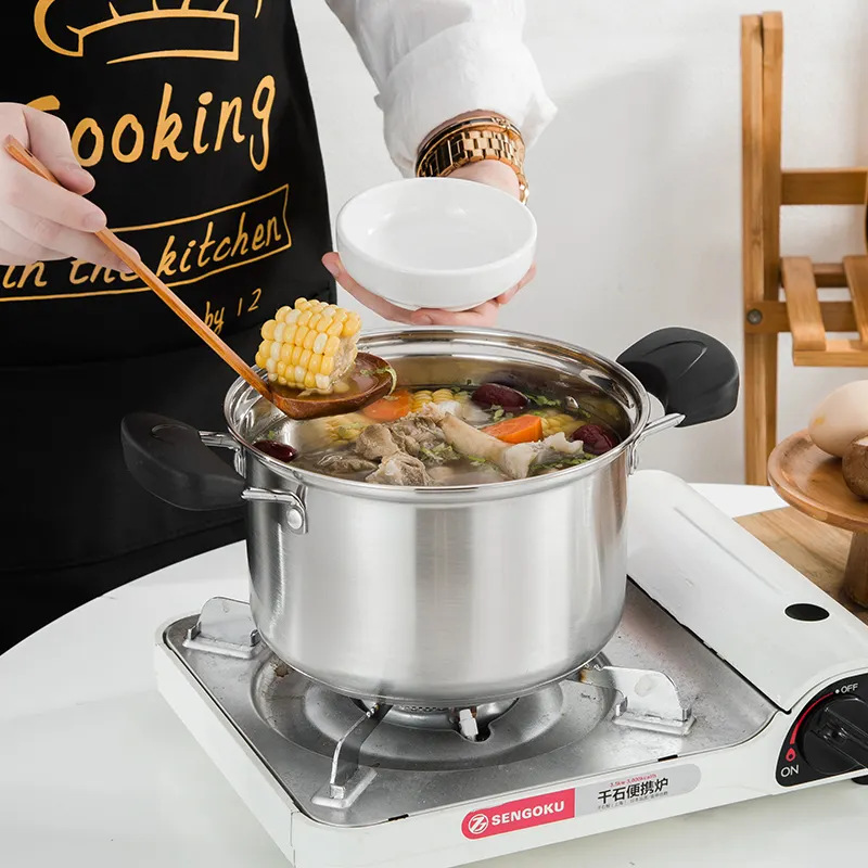 Chaozhou Hufa Cross-border Stainless Steel Kitchen Household Amazon best-selling source cookware set combination heating stove details Picture