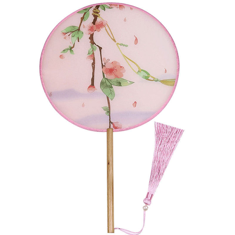 Transparent Group Fan Chinese Style Group Fan Ancient Style Group Fan Bamboo Group Fan Wholesale Dance Classical Silk Fan Children's Group Fan Item Picture
