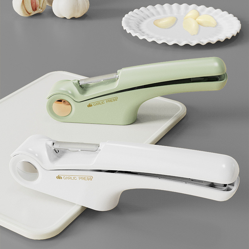 Three-in-one garlic press manual garlic multi-functional peeling garlic paste magic home peeling kitchen squeeze garlic peeling garlic device
