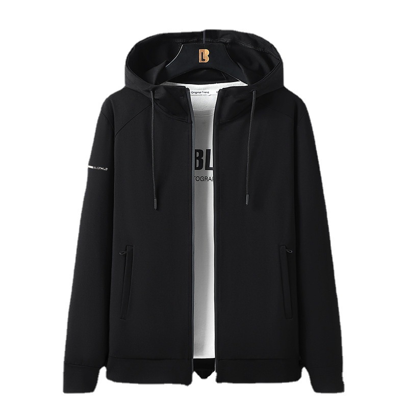 高端男士开衫白底实物图