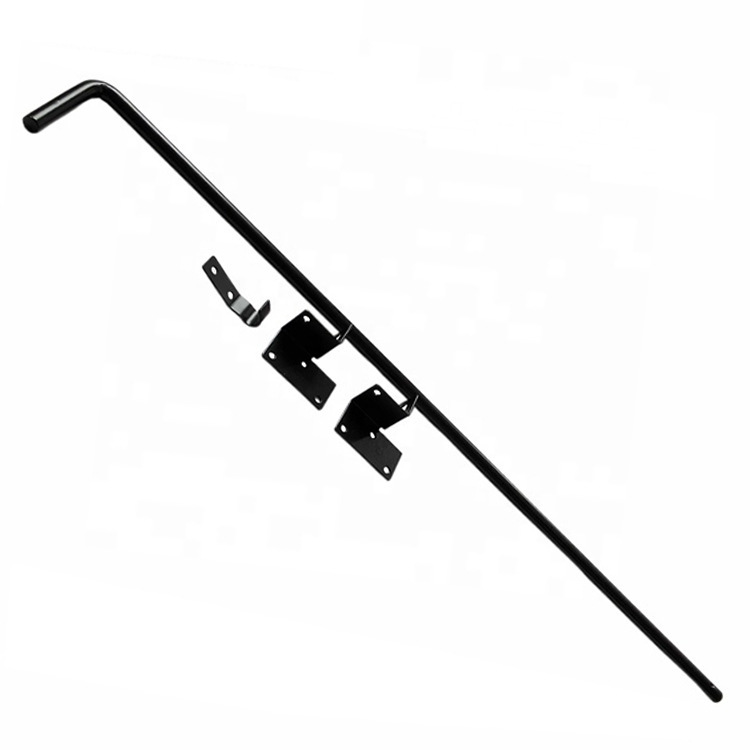 Acero inoxidable engrosado americano solid ground lock puerta de hierro forjado tierra lock PVC valla bloqueo cerca cerca puerta Specification image