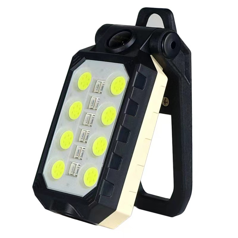 New Cob Work Light Usb Charging T6+Led Work Light With Magnet Hook Power Display Emergency Flashlight