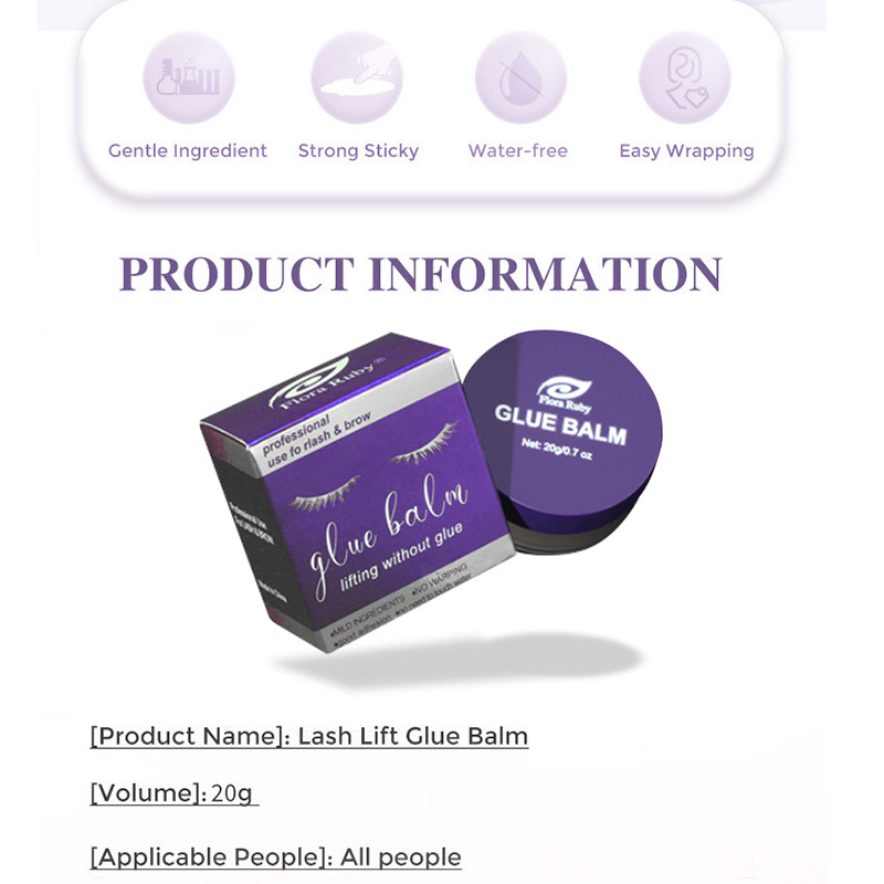 Cross Border Ironed Eyelash Solid Glue Odorless Super Fast Bonding Not Easy To Set Eyelash Eyelash Eyelash Glue Tool details Picture