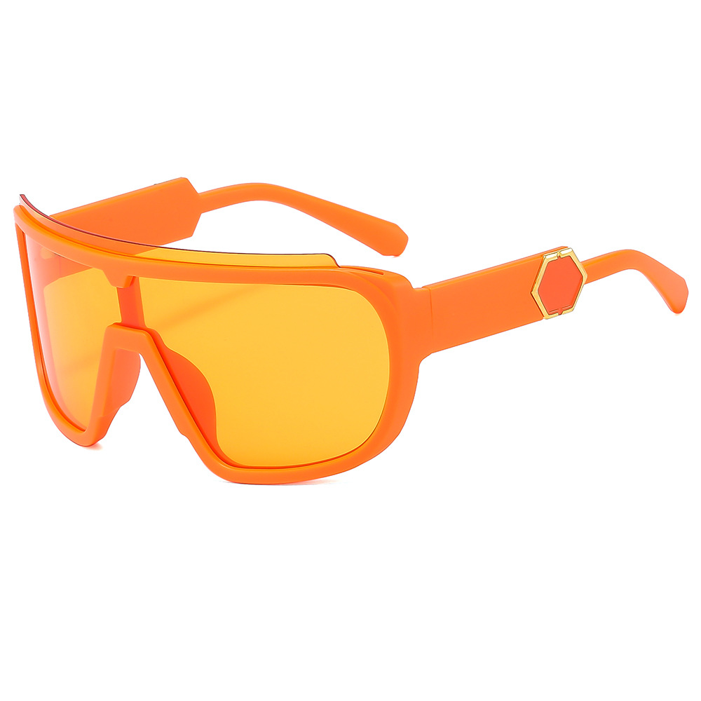 2024 New colorful cycling sports glasses, European and American all-in-one sunglasses, outdoor casual cycling windproof sports details Picture