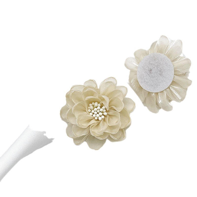Chiffon flower, organza flower, diy accessories, shoe flower accessories, clothing headwear, semi-finished products, rose flower accessories Item Picture