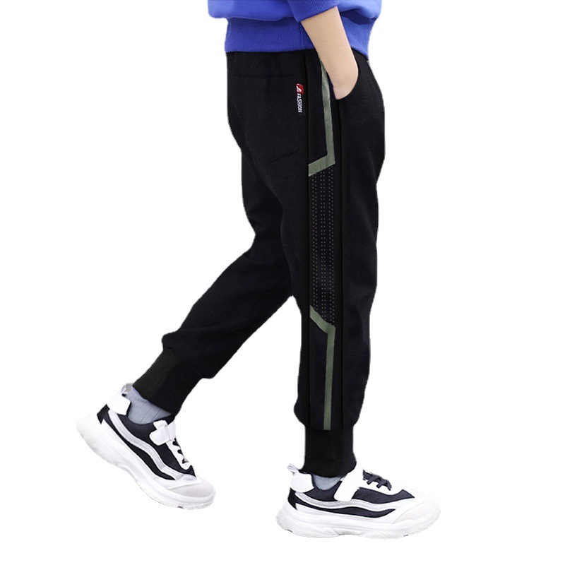 Boys' trousers Spring and autumn style stylish long pants 2022 New children's casual sports pants Knitted large children's sweatpants trend Item Picture