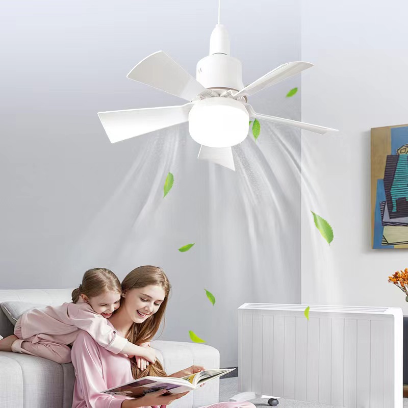 Cross-Border Home Smart Ceiling Fan Lights Restaurant Fan Lights Children's Room Fan Lights Simple Modern Bedroom Fan Lights