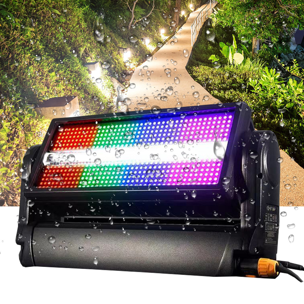 Cross-border bestsellers outdoor waterproof oscillating strobe lights led moving headstrobe bar dyeing strobe stage light flash party disco lights room party strobe lights full figure