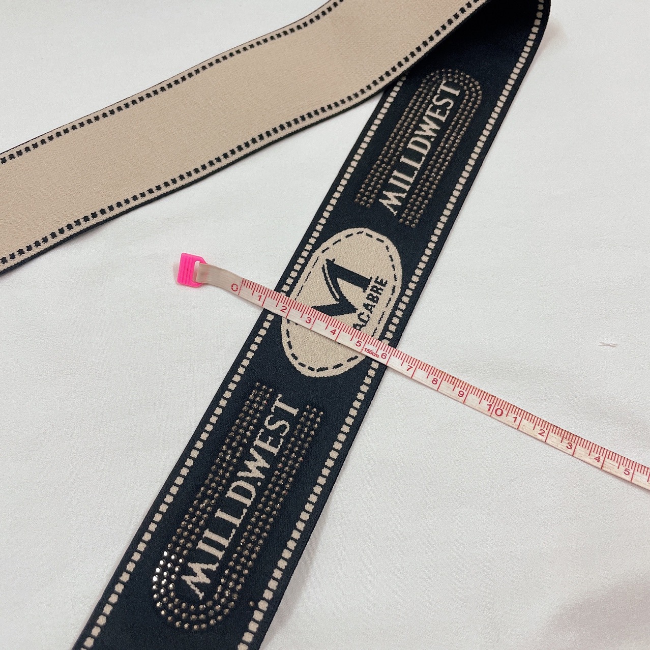 New Fashion Brand Hot Diamond Elastic Belt English Jacquard Elastic Belt Clothing Accessories Leisure Elastic Waistband Item Picture