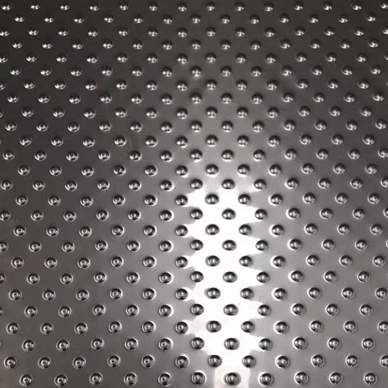 304 patinetas antideslizantes de acero inoxidable pequeño grano de arroz elevador piso punto en relieve 201 escalera eléctrica taller máquina placa de acero Application Scenario