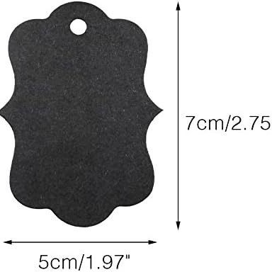 牛皮纸吊牌麻绳空白纸商标吊牌服装标签跨境零食标签婚礼礼品标签详情图4
