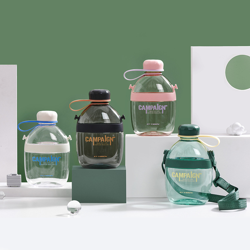 Eben Space Plastic Cup Outdoor Sports Fitness Kettle Summer Portable Portable Water Bottle Pot Belly Water Cup Universal Simple Specification drawing