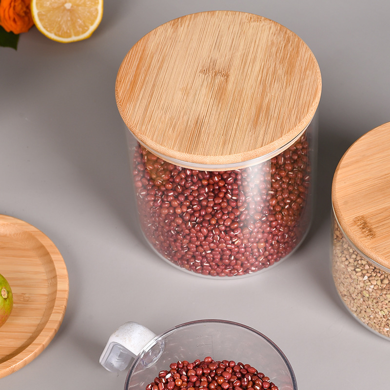 High Borosilicate Glass Jar Home Storage Rice Bucket Storage Jar Moisture-Proof Large Orange Peel Jar Food Grade Glass Sealed Jar Specification drawing