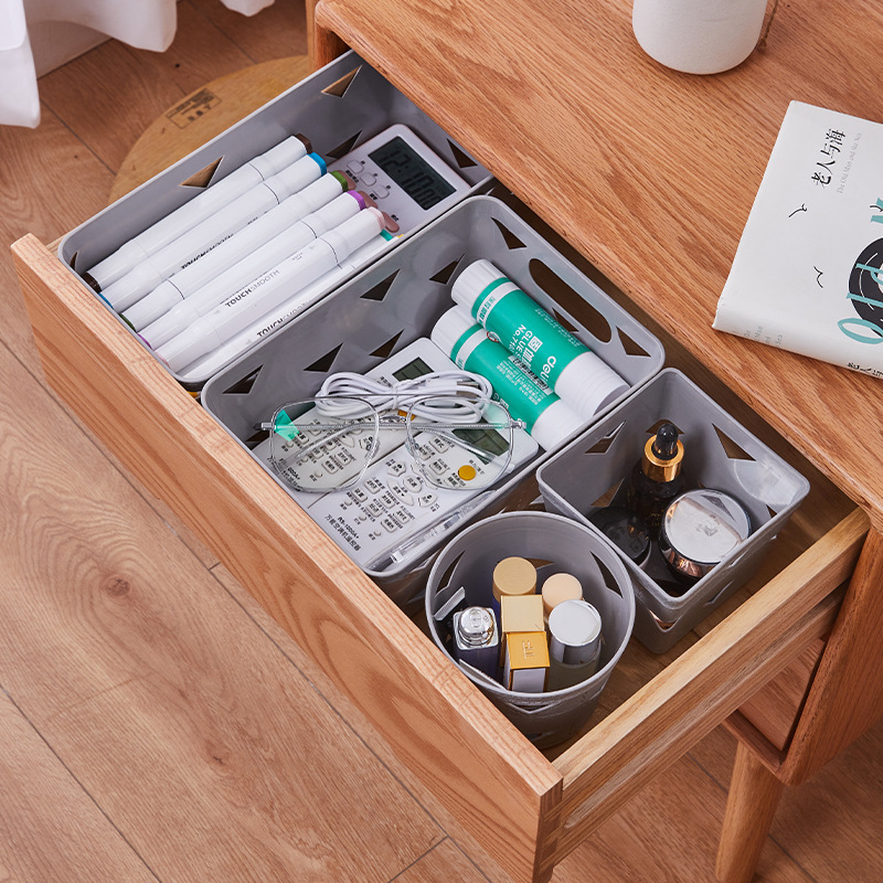 Japanese Office File Storage Basket Plastic Pp Pure Color Can Be Stacked Storage Basket Kindergarten Toy Storage Basket Application Scenario