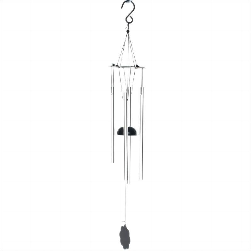 Metal Plum Iron Sheet Wind Chime Pendant Creative Black Aluminum Pipe Wind Chime Pendant Courtyard Garden Decoration Cross-Border Item Picture