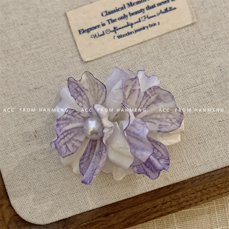 Flower peony hair clip, side vacation hair accessory, fresh and elegant atmosphere, hair accessory, hair flower, broken hair clip, photo hair accessory for women Application Scenario