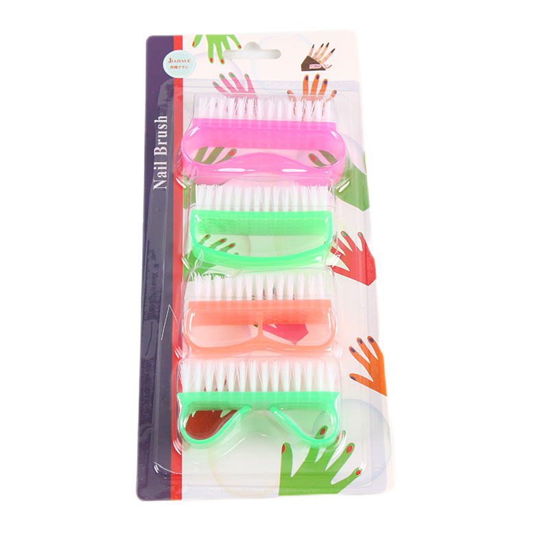 4PC card-absorbing shoe brush, clothing brush, multi-functional cleaning brush, household durable plastic brush Item Picture