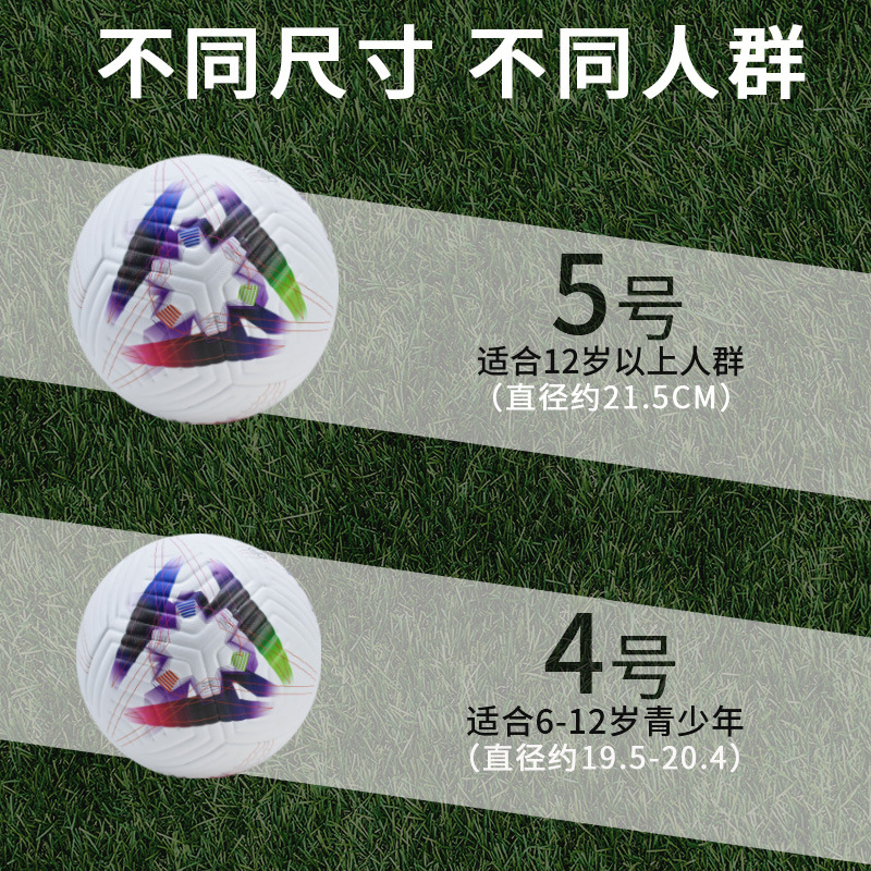 No. 5 football Adult World Cup European football adhesive heat bonding pu campus children and teenagers machine bonding football Specification image