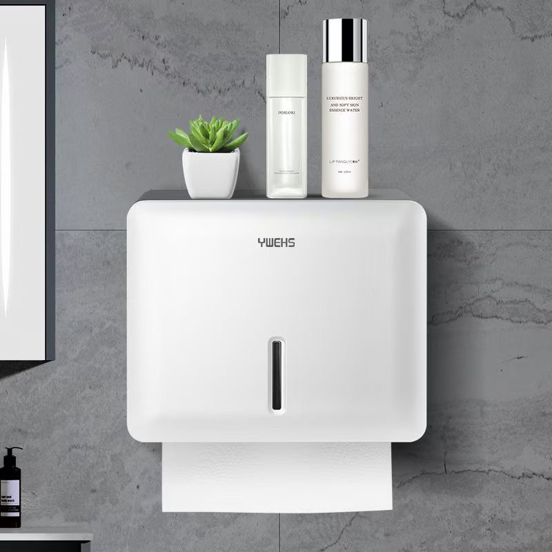 Wall Hanging Automatic Tissue Box Large Roll Tissue Box Dispenser Tissue Holder Toilet Paper Holder Hand Wipe Box