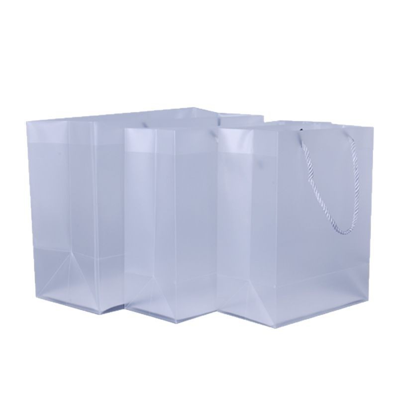 pvc transparent handbag gift bag, pp frosted plastic birthday gift bag, wedding candy high-end gift bag Item Picture