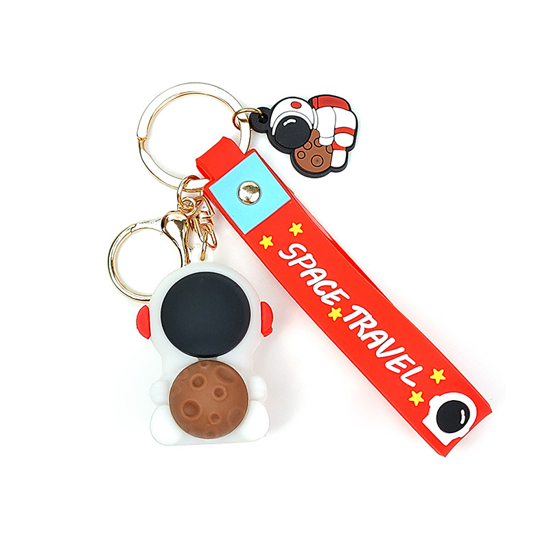 Metal Keychain College Entrance Examination Fuel Gift Small Gift Creative Yiwu Small Commodity Astronaut Bag Pendant Item Picture