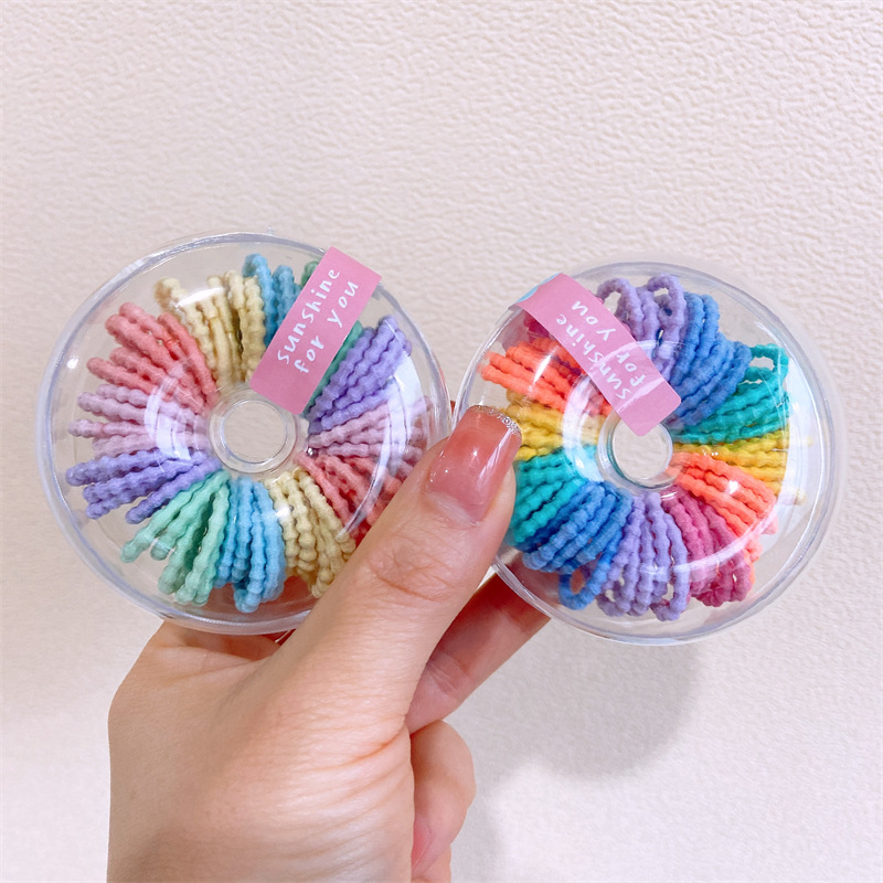Children's Baby Rubber Band Does Not Hurt Hair Small Baby Tie Small Chirps Thumb Scrunchie Girl's Head String High Stretch Hair Accessories details Picture
