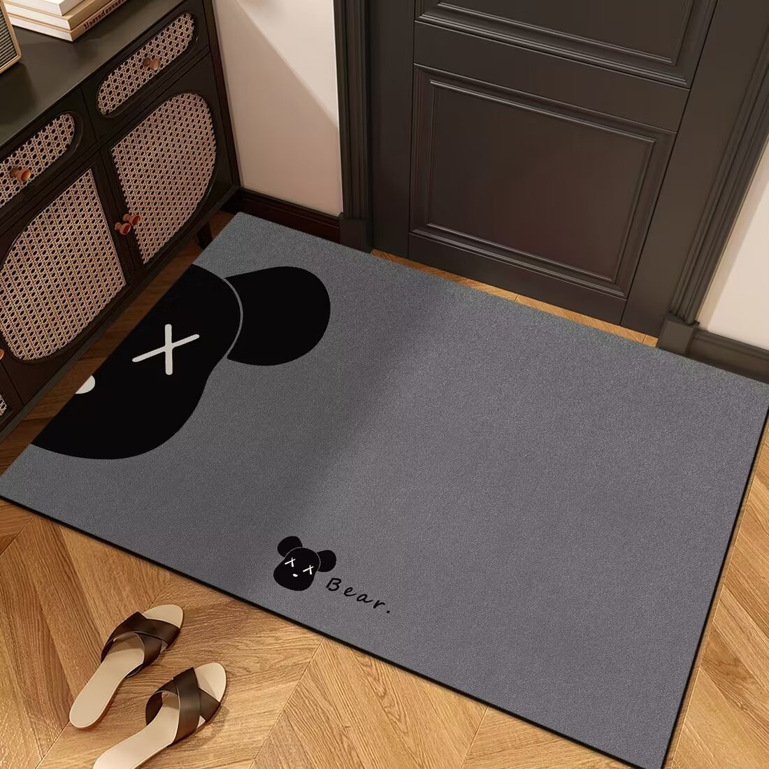 Trendy brand bathroom floor MATS, diatom mud absorbent MATS, bathroom floor MATS, washrooms, toilets, anti-slip carpets at the entrance Application Scenario