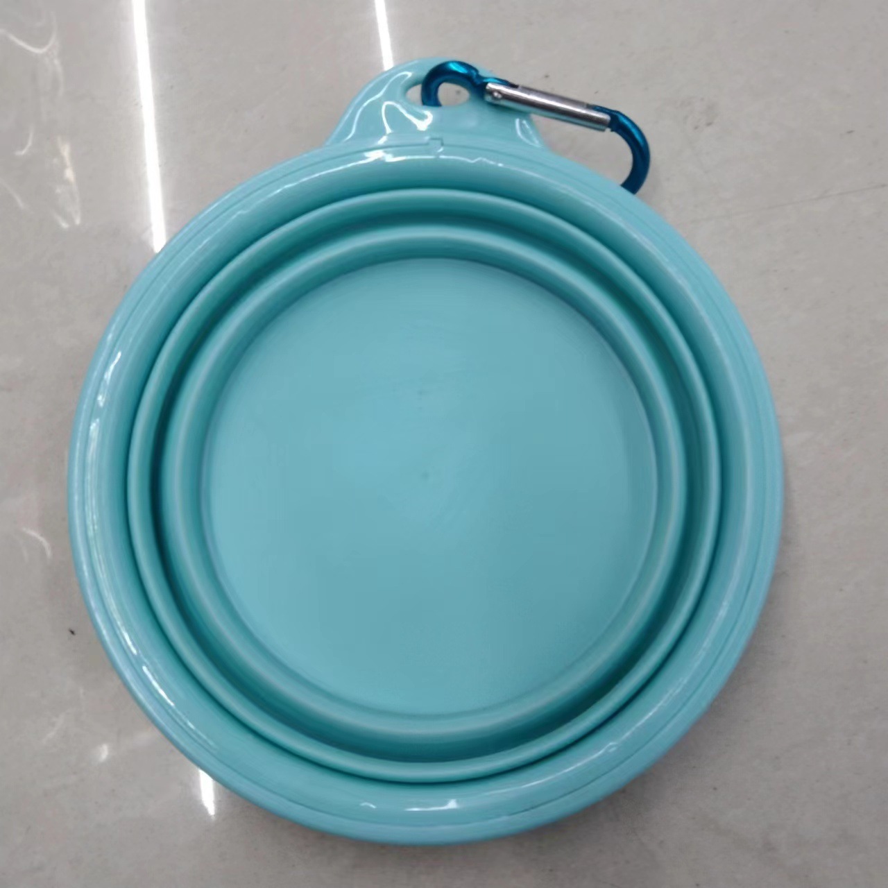 Pet food set portable travel for pet dog feeding bowl Foldable for easy pet soft glue folding bowl full figure