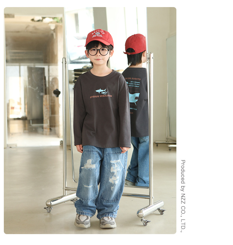 童装男童长袖T恤纯棉儿童T恤衫2025秋装新款中大童洋气外穿衣服详情16