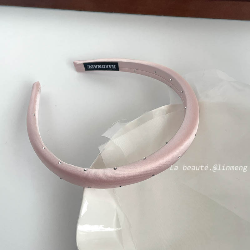 Korean-style fashionable starry sky fabric sponge hairband 2025 new style versatile hairpin, popular high head top headband hair bundle Application Scenario