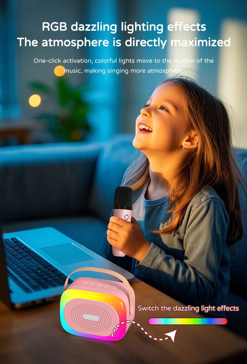 跨境热销无线蓝牙小音箱便携家庭户外唱歌专用话筒音响一体麦克风详情15