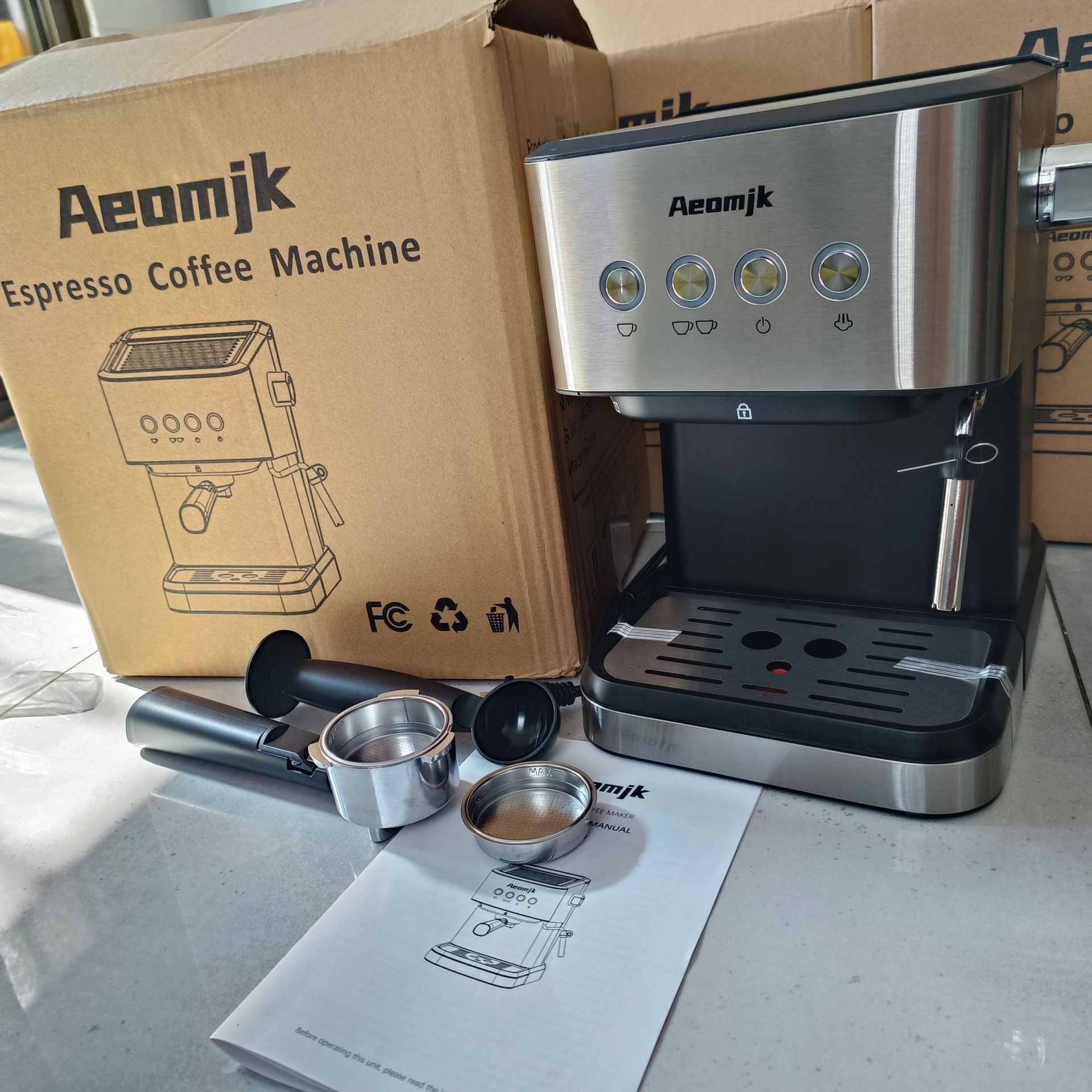 跨境coffee machine意式半自动咖啡机浓缩高压萃取打奶泡咖啡机