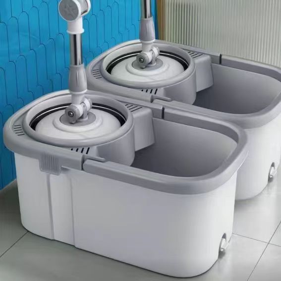 Household mop, bucket cloth, dual-purpose mop, clean household dry and wet mop, new lazy person dual-drive rotating mop floor mop Application Scenario