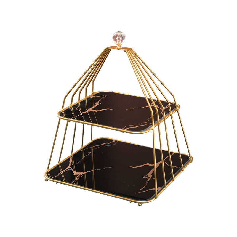 果盘置物架厨白底实物图