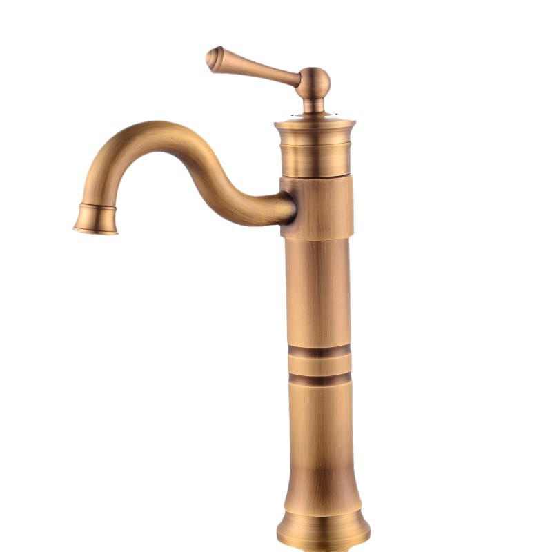 Factory direct sales of home decoration building materials, plumbing hardware, all-copper European-style countertop and undertop, antique rotating washbasins and faucets Item Picture